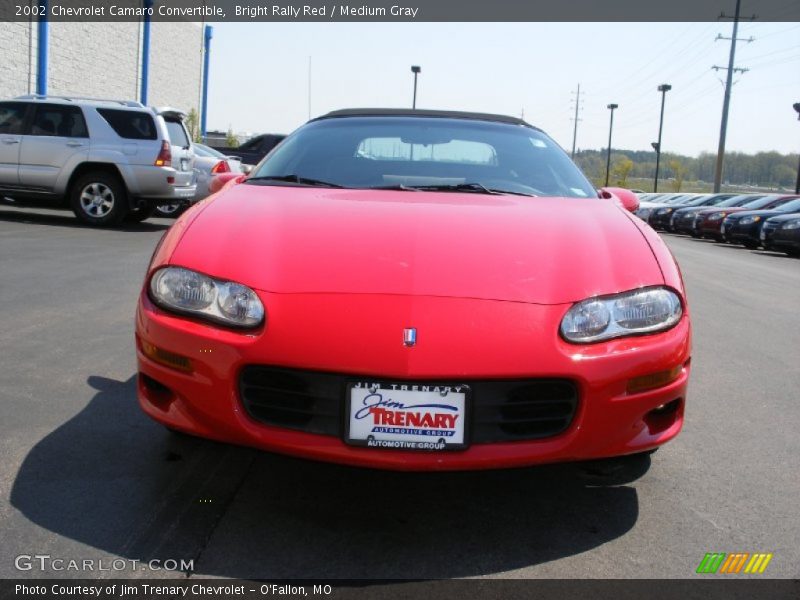 Bright Rally Red / Medium Gray 2002 Chevrolet Camaro Convertible