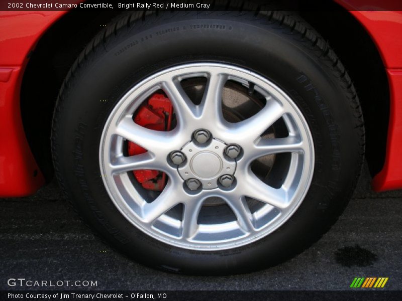 Bright Rally Red / Medium Gray 2002 Chevrolet Camaro Convertible