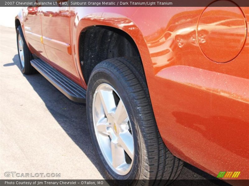 Sunburst Orange Metallic / Dark Titanium/Light Titanium 2007 Chevrolet Avalanche LT 4WD