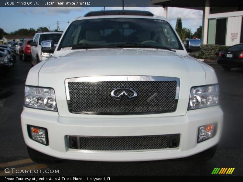 Tuscan Pearl White / Wheat 2008 Infiniti QX 56