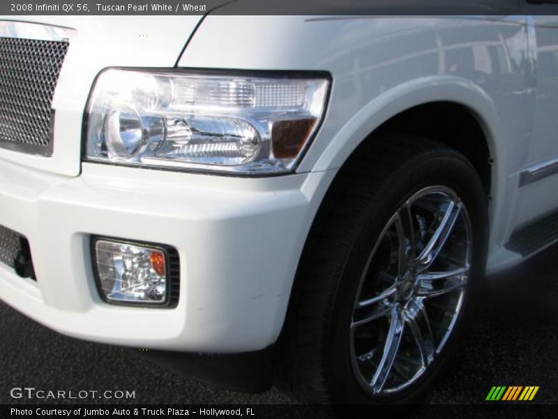 Tuscan Pearl White / Wheat 2008 Infiniti QX 56