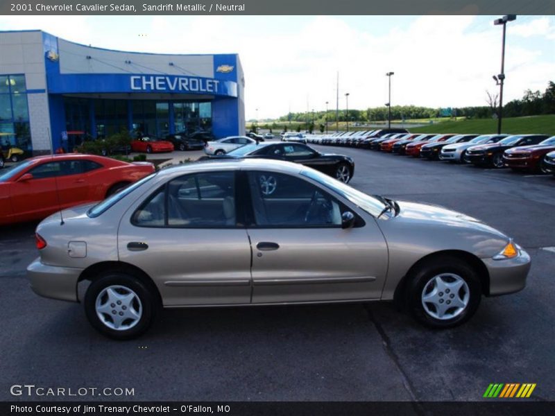 Sandrift Metallic / Neutral 2001 Chevrolet Cavalier Sedan