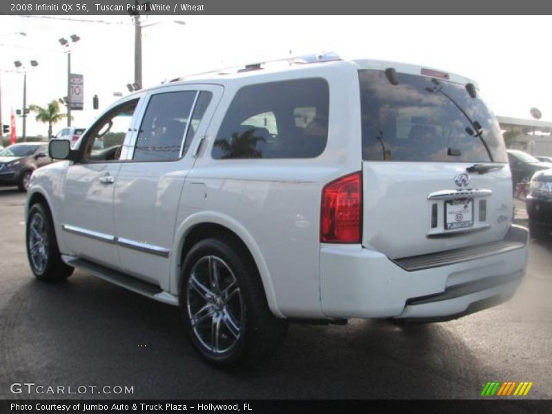 Tuscan Pearl White / Wheat 2008 Infiniti QX 56