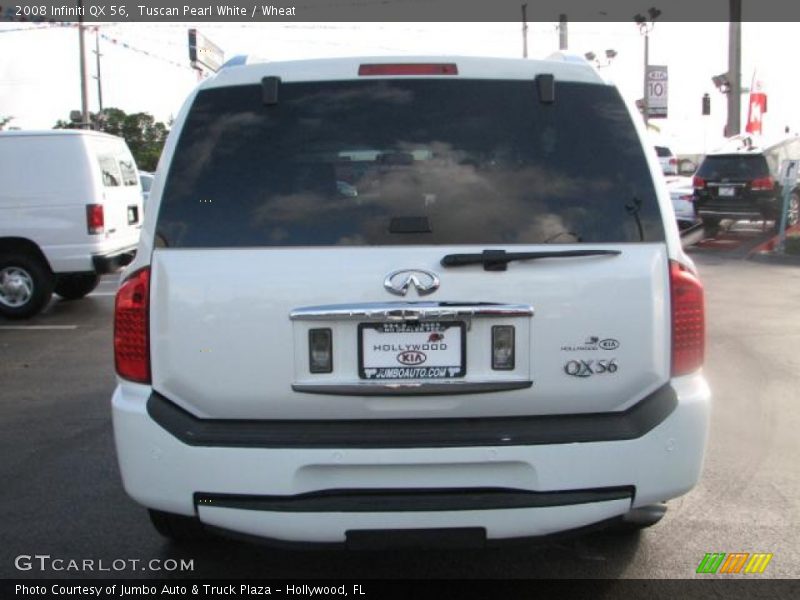 Tuscan Pearl White / Wheat 2008 Infiniti QX 56