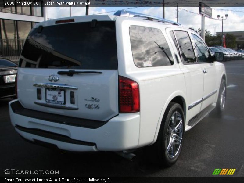 Tuscan Pearl White / Wheat 2008 Infiniti QX 56