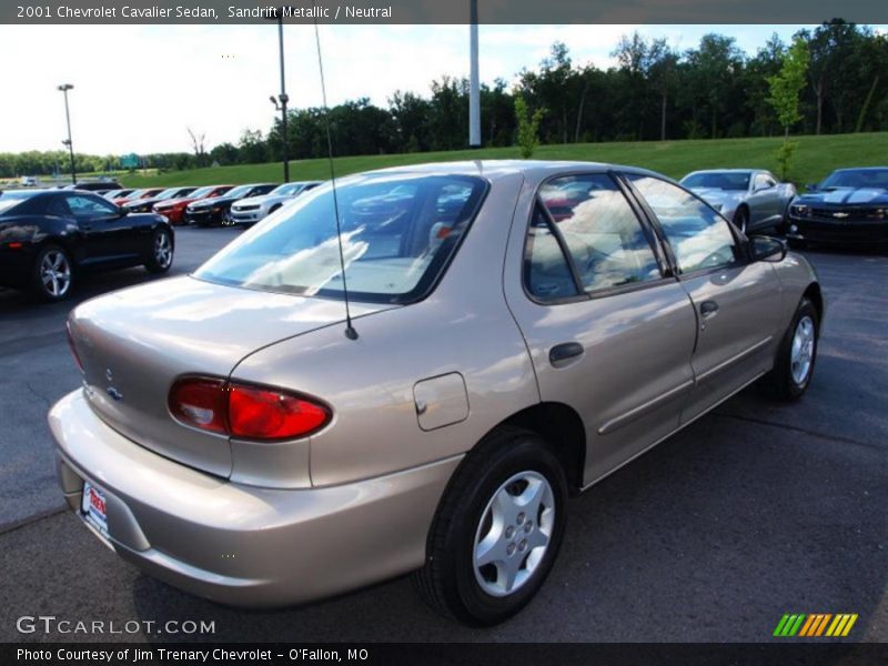 Sandrift Metallic / Neutral 2001 Chevrolet Cavalier Sedan