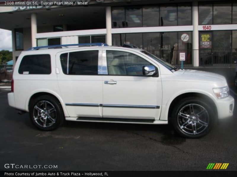 Tuscan Pearl White / Wheat 2008 Infiniti QX 56