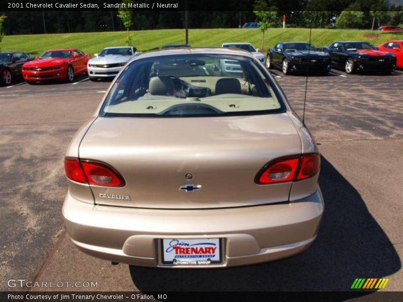 Sandrift Metallic / Neutral 2001 Chevrolet Cavalier Sedan