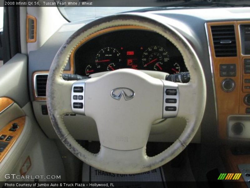 Tuscan Pearl White / Wheat 2008 Infiniti QX 56