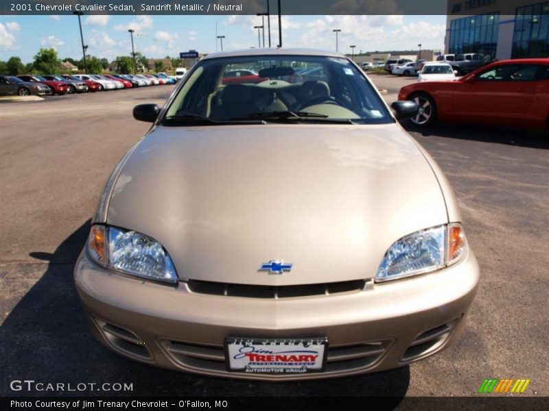 Sandrift Metallic / Neutral 2001 Chevrolet Cavalier Sedan