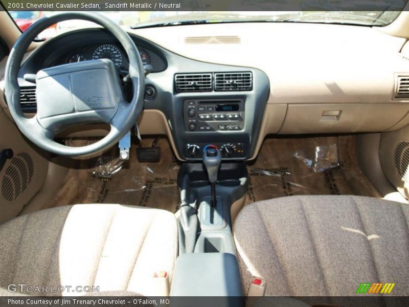 Sandrift Metallic / Neutral 2001 Chevrolet Cavalier Sedan