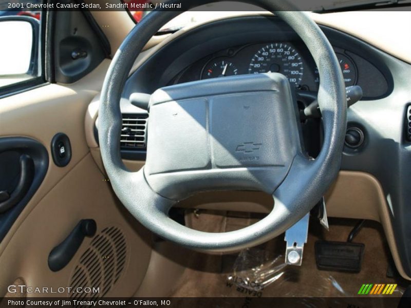 Sandrift Metallic / Neutral 2001 Chevrolet Cavalier Sedan
