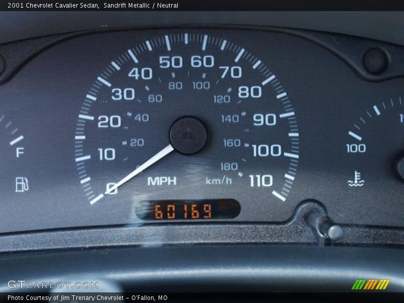 Sandrift Metallic / Neutral 2001 Chevrolet Cavalier Sedan