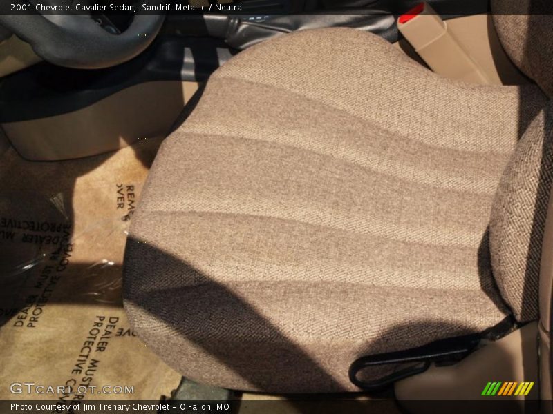 Sandrift Metallic / Neutral 2001 Chevrolet Cavalier Sedan