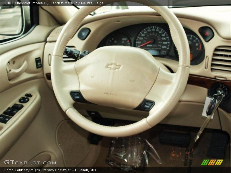 Sandrift Metallic / Neutral Beige 2003 Chevrolet Impala LS