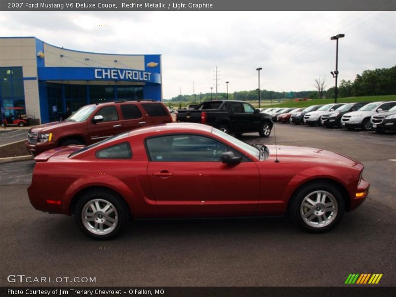 Redfire Metallic / Light Graphite 2007 Ford Mustang V6 Deluxe Coupe