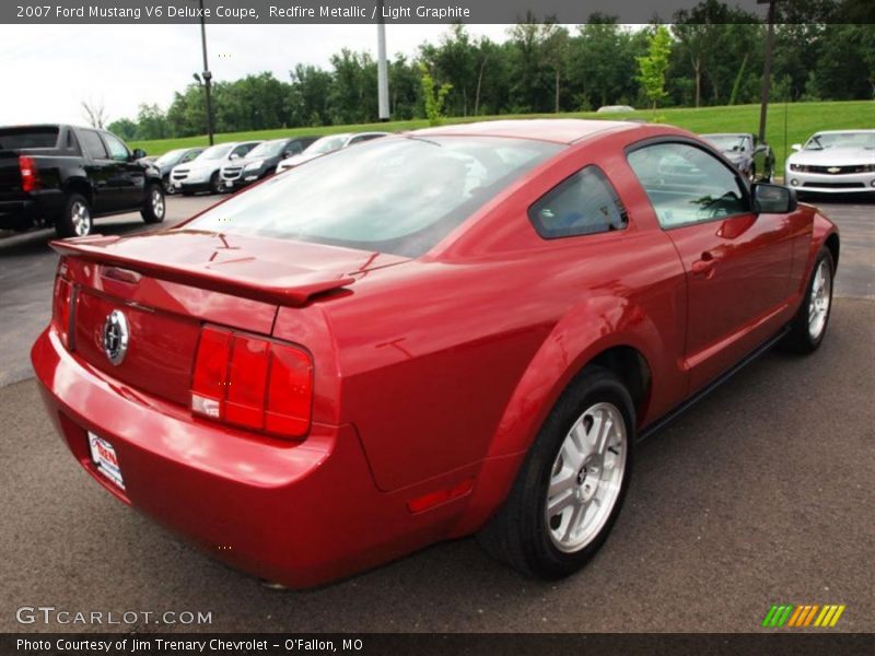 Redfire Metallic / Light Graphite 2007 Ford Mustang V6 Deluxe Coupe