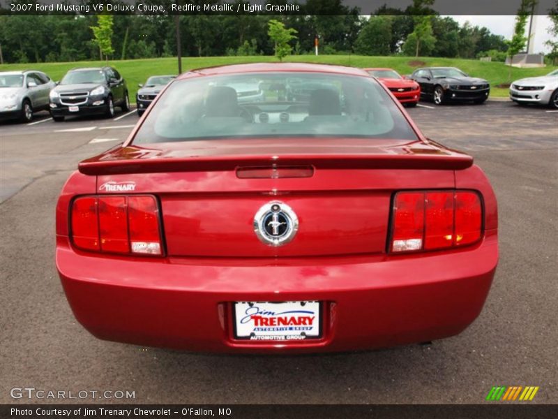 Redfire Metallic / Light Graphite 2007 Ford Mustang V6 Deluxe Coupe