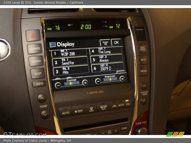 Golden Almond Metallic / Cashmere 2009 Lexus ES 350