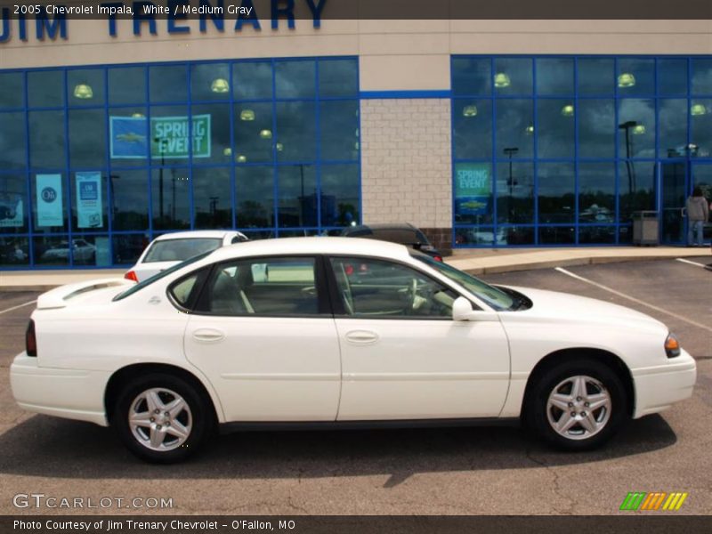 White / Medium Gray 2005 Chevrolet Impala