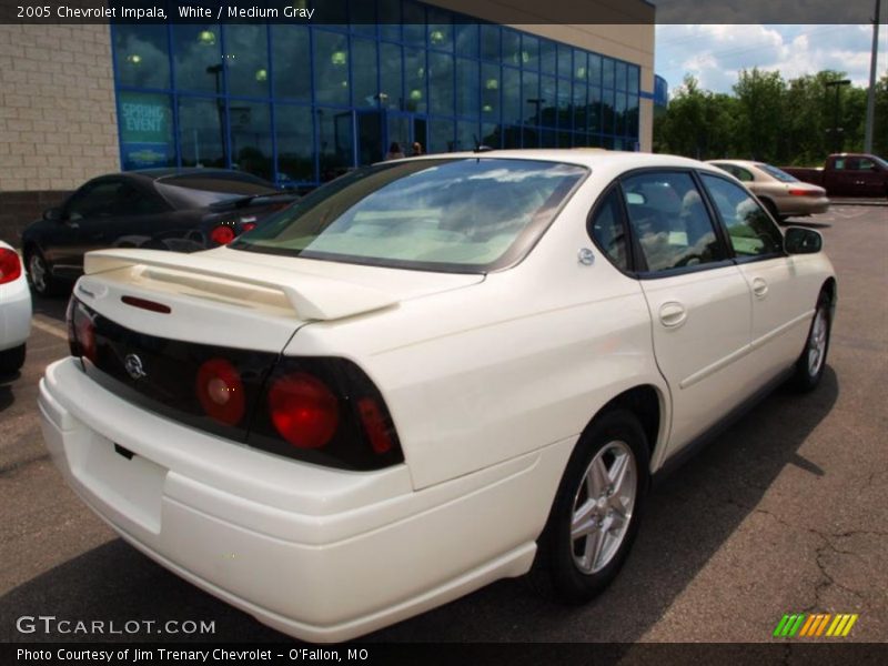 White / Medium Gray 2005 Chevrolet Impala