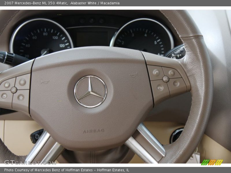 Alabaster White / Macadamia 2007 Mercedes-Benz ML 350 4Matic