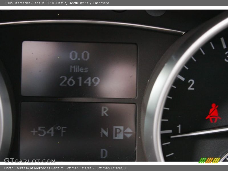 Arctic White / Cashmere 2009 Mercedes-Benz ML 350 4Matic