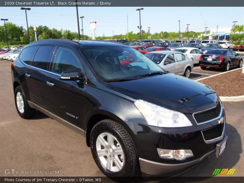 Black Granite Metallic / Ebony 2009 Chevrolet Traverse LT