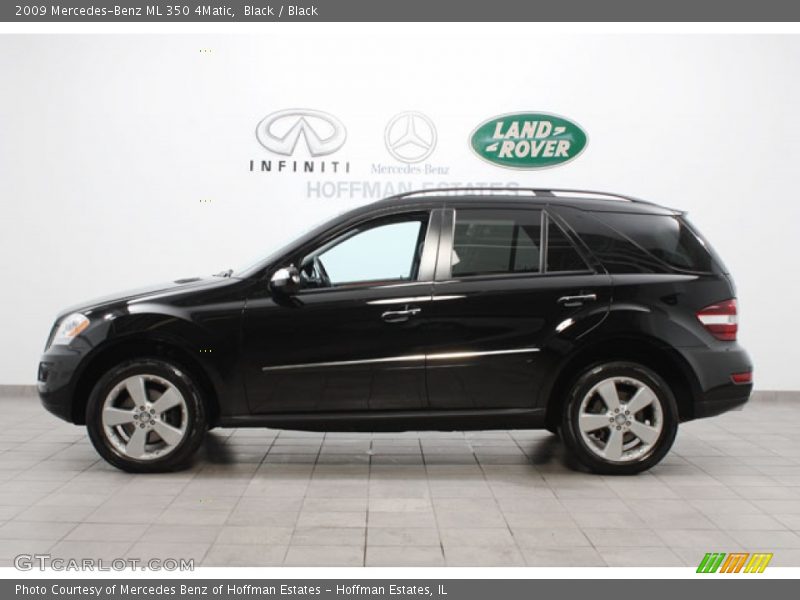 Black / Black 2009 Mercedes-Benz ML 350 4Matic
