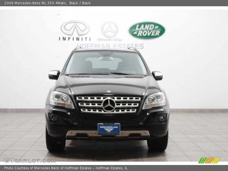 Black / Black 2009 Mercedes-Benz ML 350 4Matic