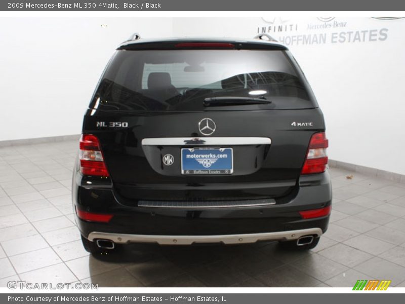 Black / Black 2009 Mercedes-Benz ML 350 4Matic