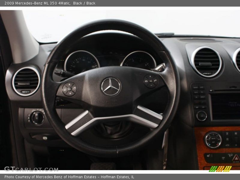Black / Black 2009 Mercedes-Benz ML 350 4Matic