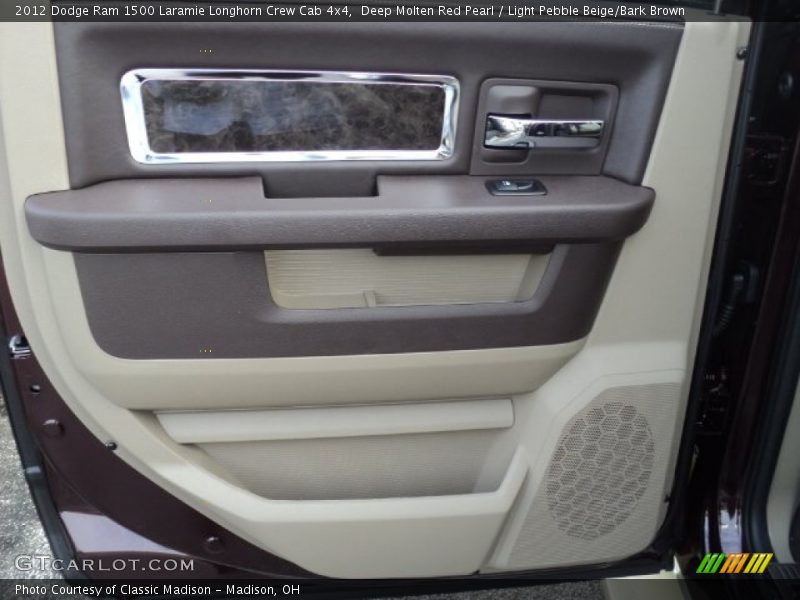 Deep Molten Red Pearl / Light Pebble Beige/Bark Brown 2012 Dodge Ram 1500 Laramie Longhorn Crew Cab 4x4