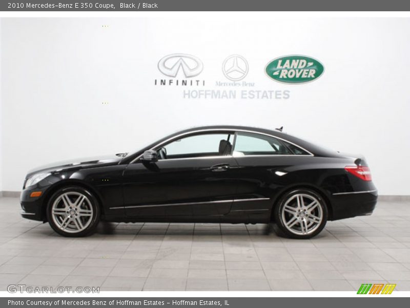 Black / Black 2010 Mercedes-Benz E 350 Coupe