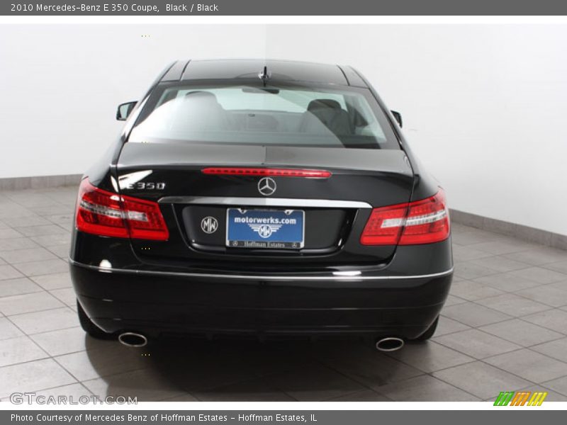 Black / Black 2010 Mercedes-Benz E 350 Coupe