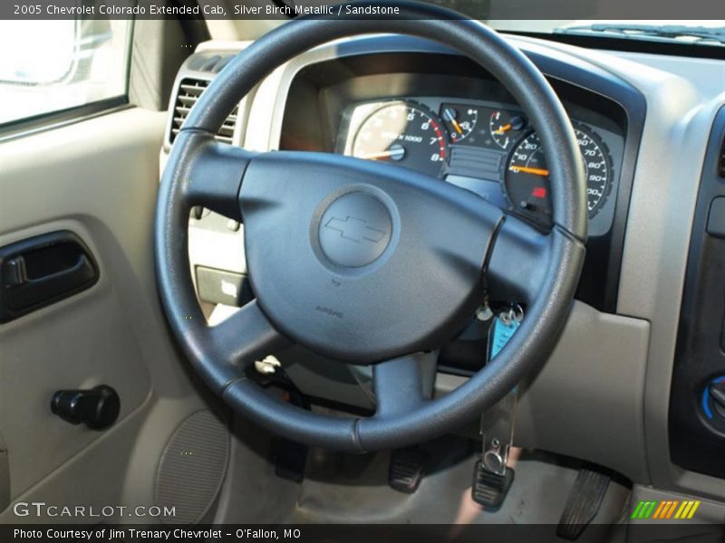 Silver Birch Metallic / Sandstone 2005 Chevrolet Colorado Extended Cab