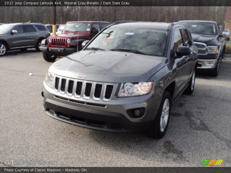 Mineral Gray Metallic / Dark Slate Gray 2012 Jeep Compass Latitude 4x4
