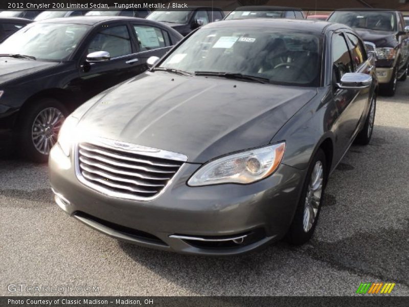 Tungsten Metallic / Black 2012 Chrysler 200 Limited Sedan