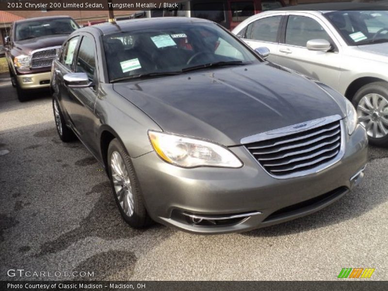 Tungsten Metallic / Black 2012 Chrysler 200 Limited Sedan