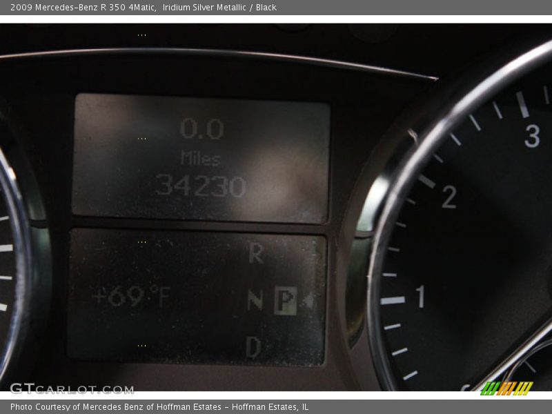 Iridium Silver Metallic / Black 2009 Mercedes-Benz R 350 4Matic
