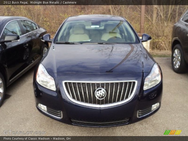 Midnight Blue Metallic / Cashmere 2012 Buick Regal