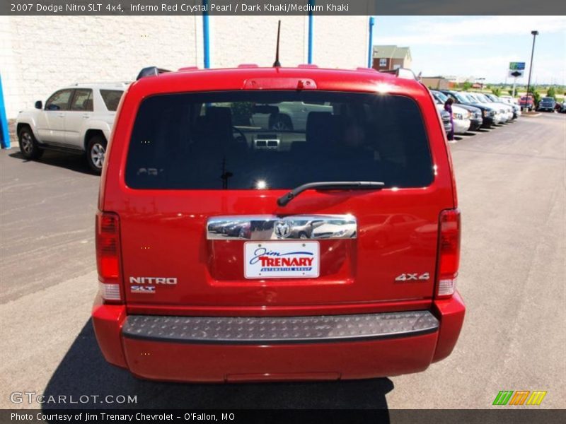 Inferno Red Crystal Pearl / Dark Khaki/Medium Khaki 2007 Dodge Nitro SLT 4x4