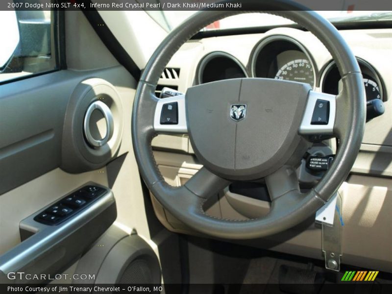Inferno Red Crystal Pearl / Dark Khaki/Medium Khaki 2007 Dodge Nitro SLT 4x4