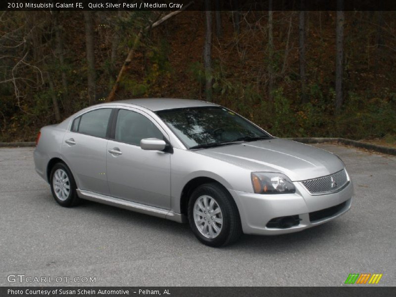 Quick Silver Pearl / Medium Gray 2010 Mitsubishi Galant FE