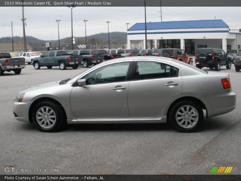 Quick Silver Pearl / Medium Gray 2010 Mitsubishi Galant FE