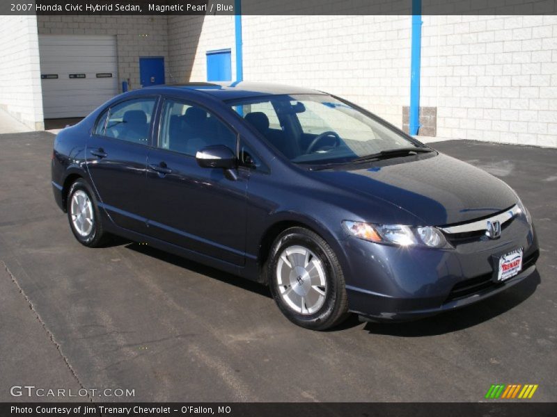 Magnetic Pearl / Blue 2007 Honda Civic Hybrid Sedan