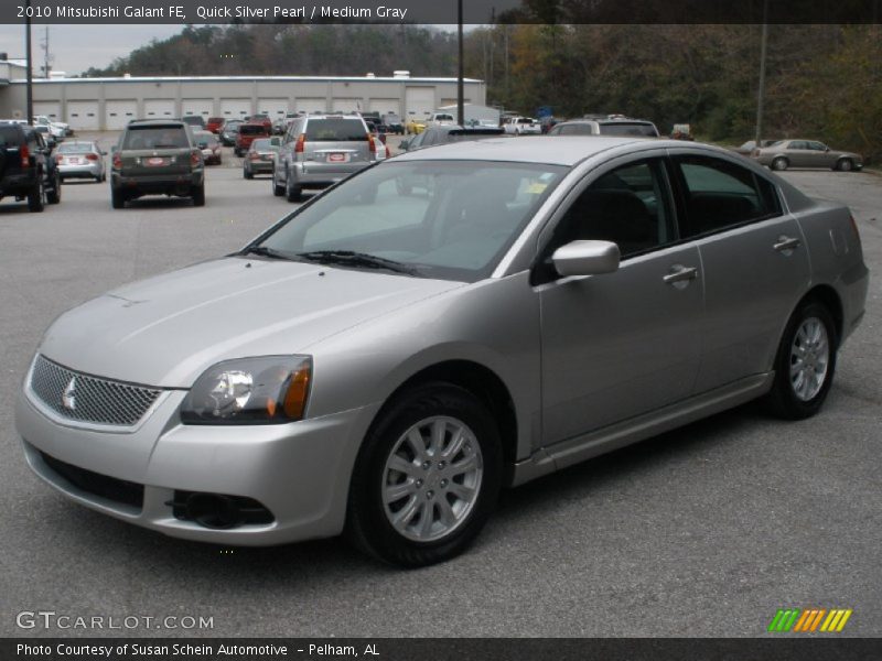 Quick Silver Pearl / Medium Gray 2010 Mitsubishi Galant FE