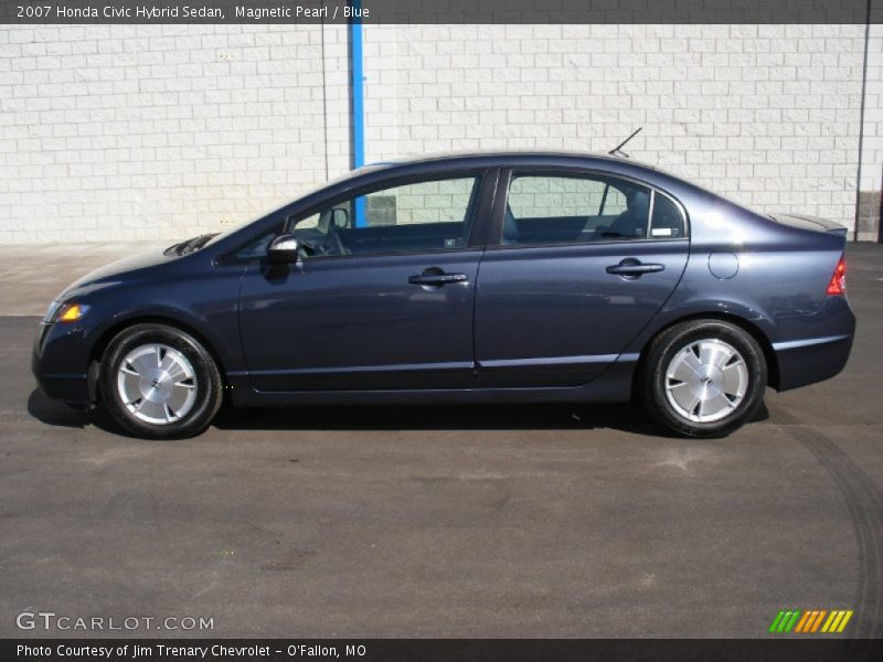 Magnetic Pearl / Blue 2007 Honda Civic Hybrid Sedan