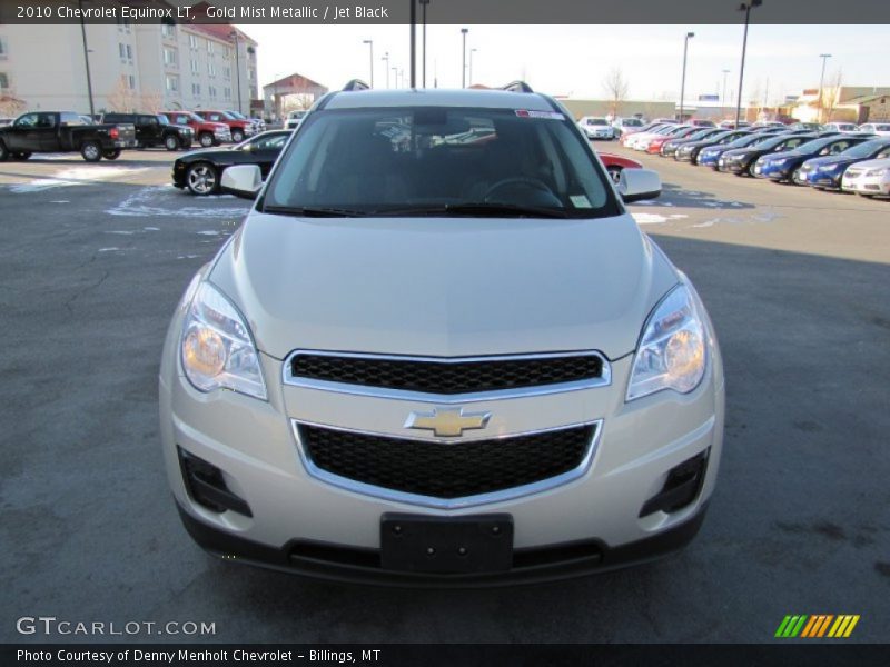 Gold Mist Metallic / Jet Black 2010 Chevrolet Equinox LT