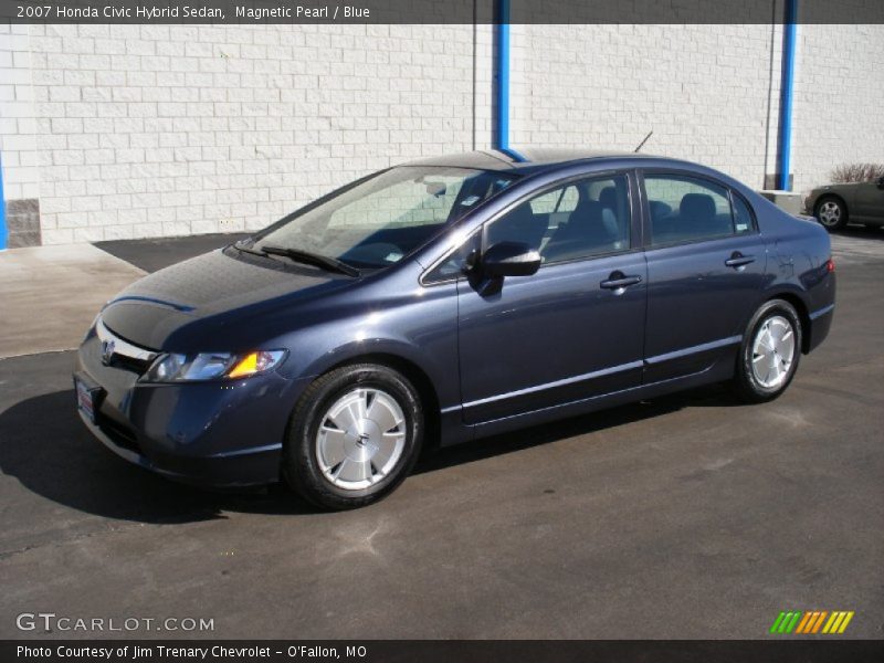 Magnetic Pearl / Blue 2007 Honda Civic Hybrid Sedan